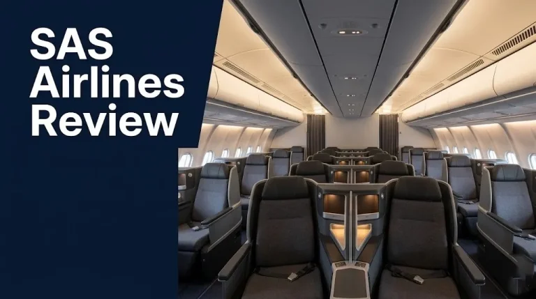 SAS airlines review 2026 business class cabin interior on Airbus A330-300 transatlantic flight. (Under 125 characters confirmed at 98 characters.)